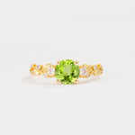 SR08759 Peridot Ring - Yellow-Gold