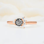 SR08791 Black Rutilated Quartz Ring - Additional view
