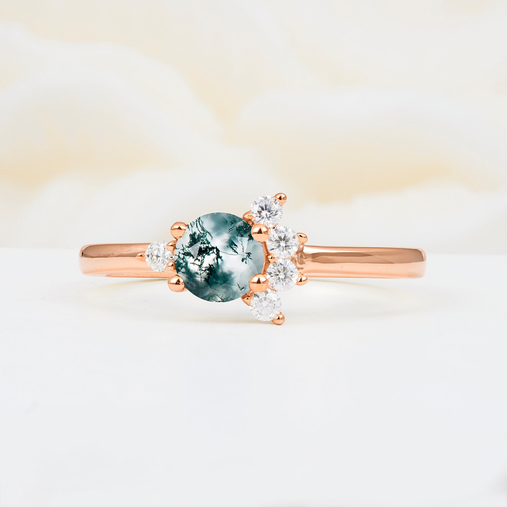 SR08791 Moss Agate Ring - Additional view