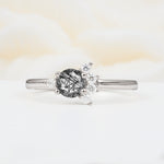 SR08791 Black Rutilated Quartz Ring - Additional view