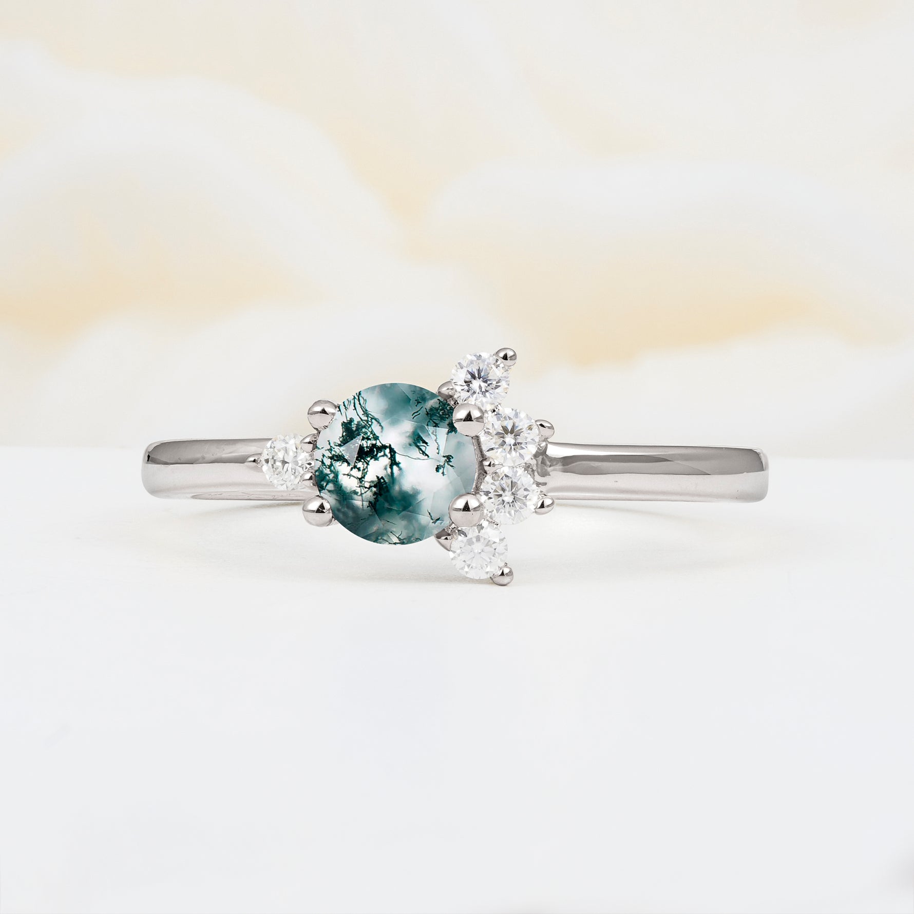 SR08791 Moss Agate Ring - Additional view