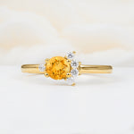 SR08791 Citrine Ring - Yellow-Gold