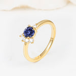 SR08791 Tanzanite Ring - White-Gold