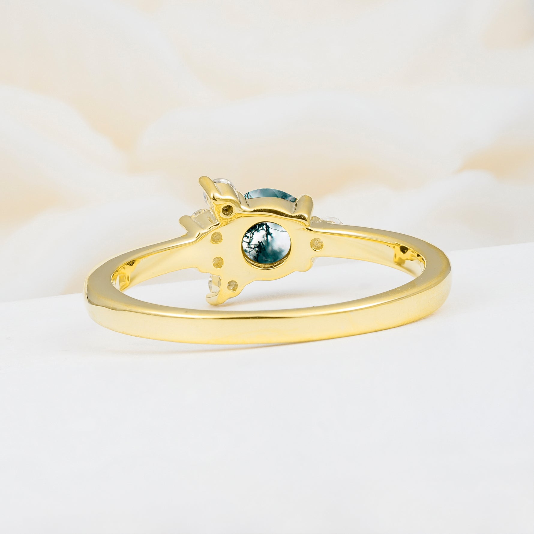 SR08791 Moss Agate Ring - Additional view