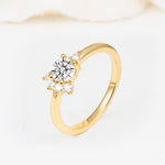 SR08791 Lab Diamond Ring - White-Gold
