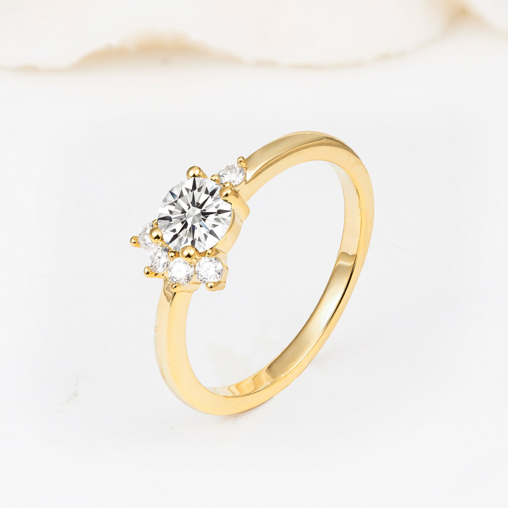 SR08791 Lab Diamond Ring - White-Gold
