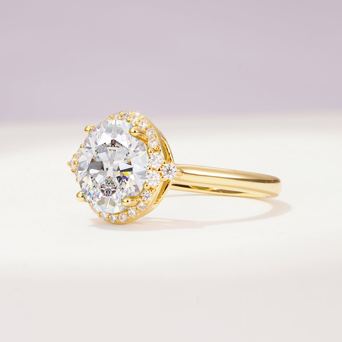 SR09197 Moissanite Ring - White-Gold