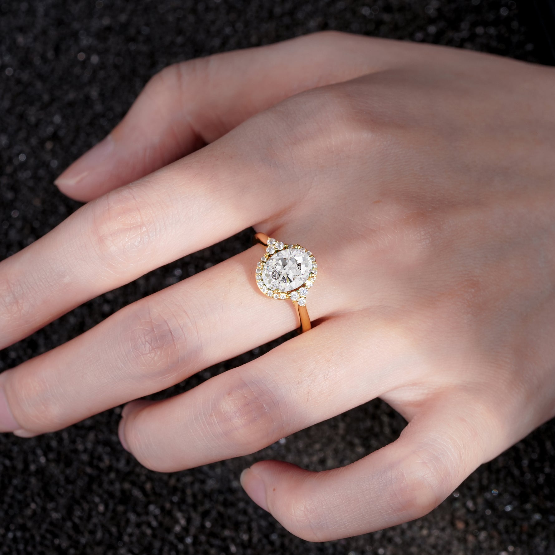 SR09197 Moissanite Ring - Rose-Gold