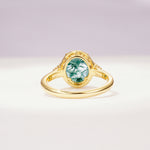 SR09197 Moss Agate Ring - Additional view