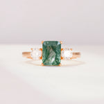SR09241 Moss Agate Ring - Additional view
