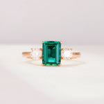 SR09241 Emerald Ring - Additional view