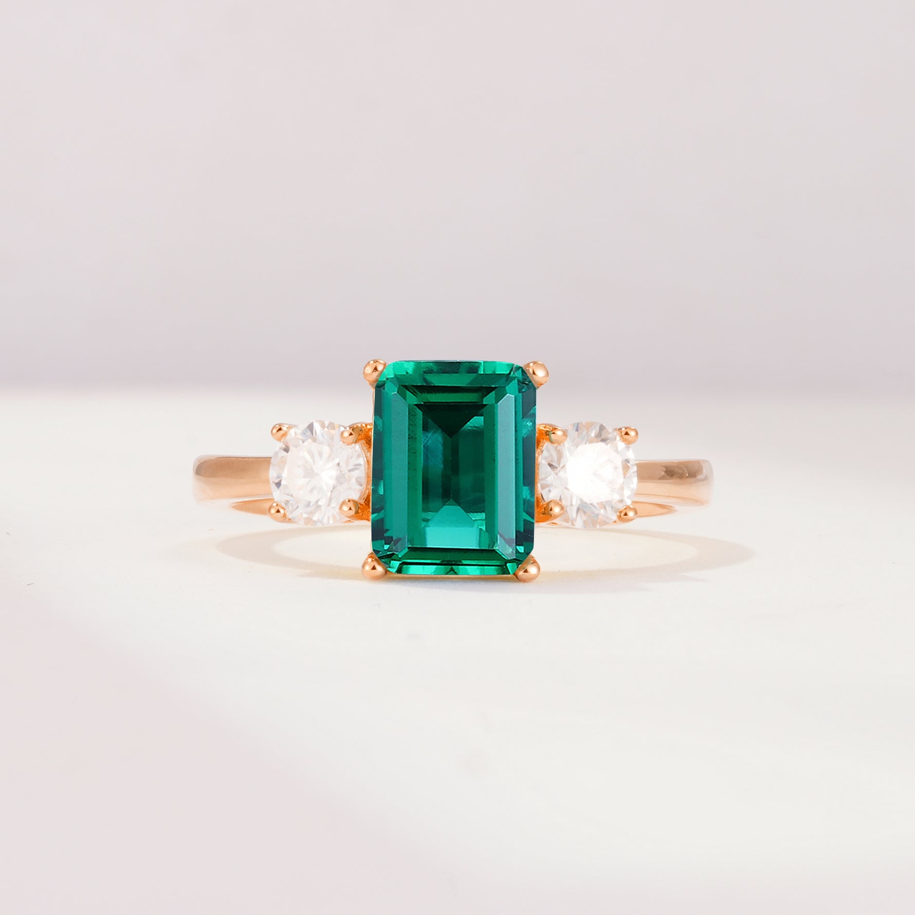 SR09241 Emerald Ring - Additional view