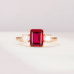 SR09241 Ruby Ring - Additional view