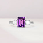 SR09241 Amethyst Ring - Additional view