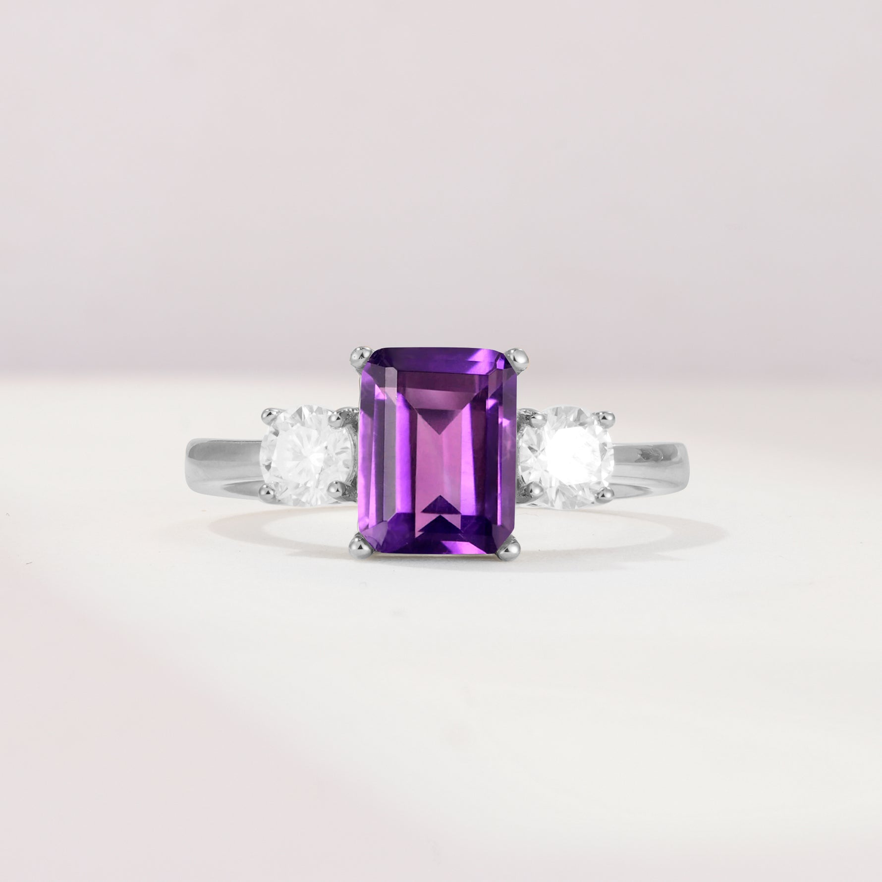SR09241 Amethyst Ring - Additional view