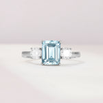 SR09241 Aquamarine Ring - Additional view