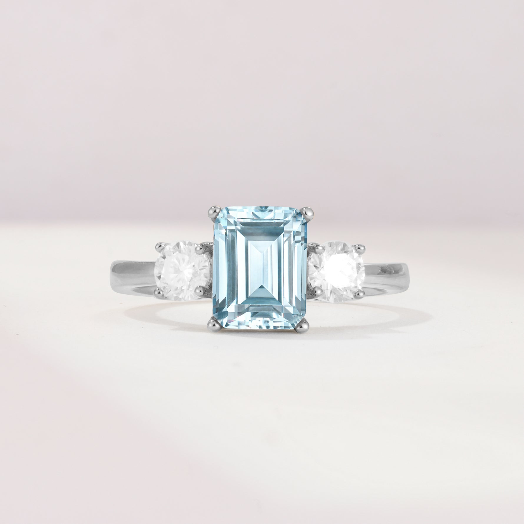 SR09241 Aquamarine Ring - Additional view