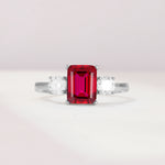 SR09241 Ruby Ring - Additional view