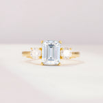 SR09241 Moissanite Ring - Yellow-Gold
