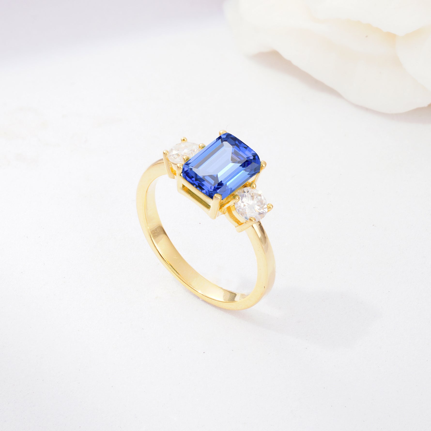 SR09241 Sapphire Ring - Additional view