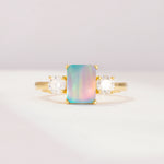SR09241 Fire Opal Ring - Additional view