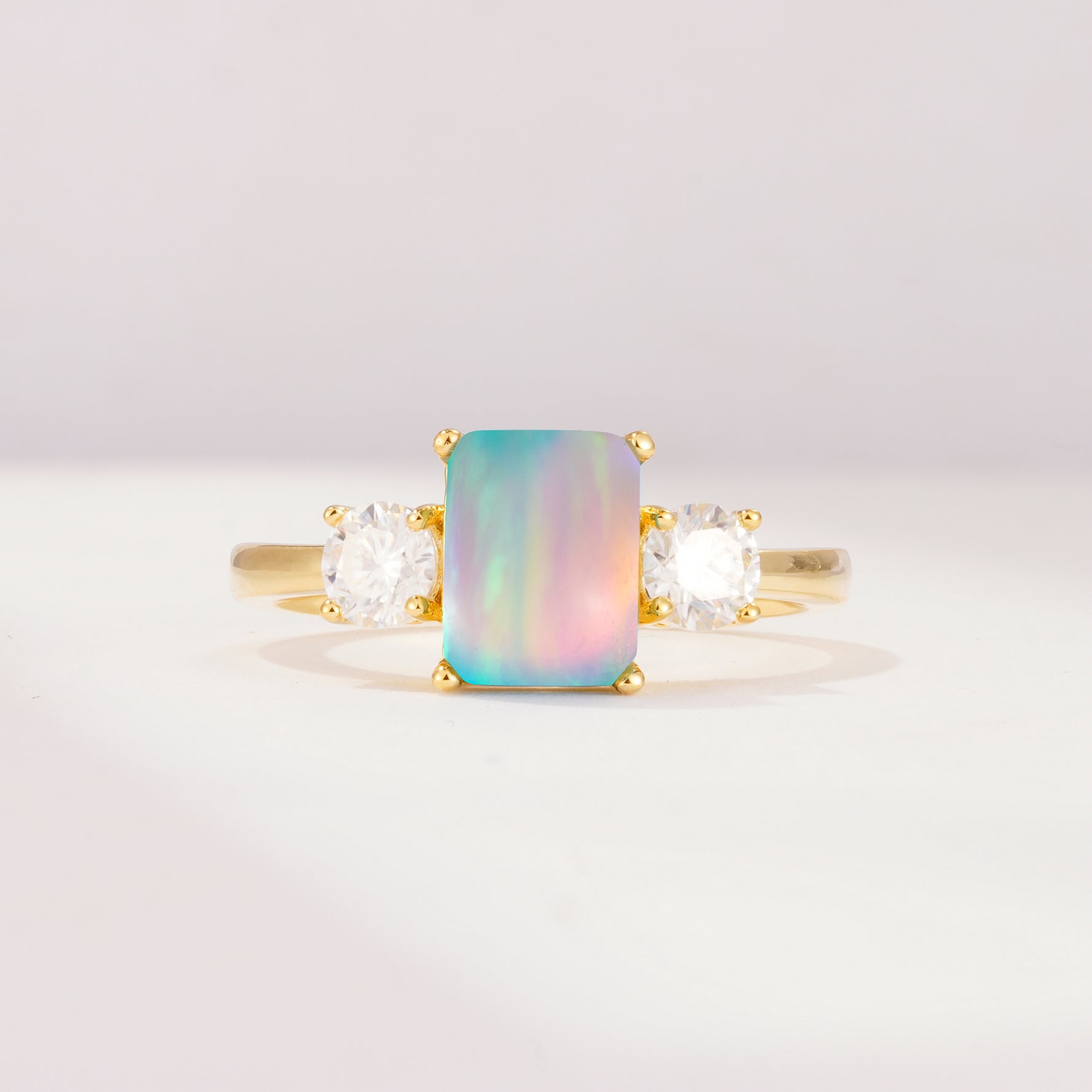 SR09241 Fire Opal Ring - Additional view