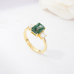SR09241 Moss Agate Ring - Additional view