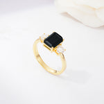 SR09241 Black Onyx Ring - Additional view