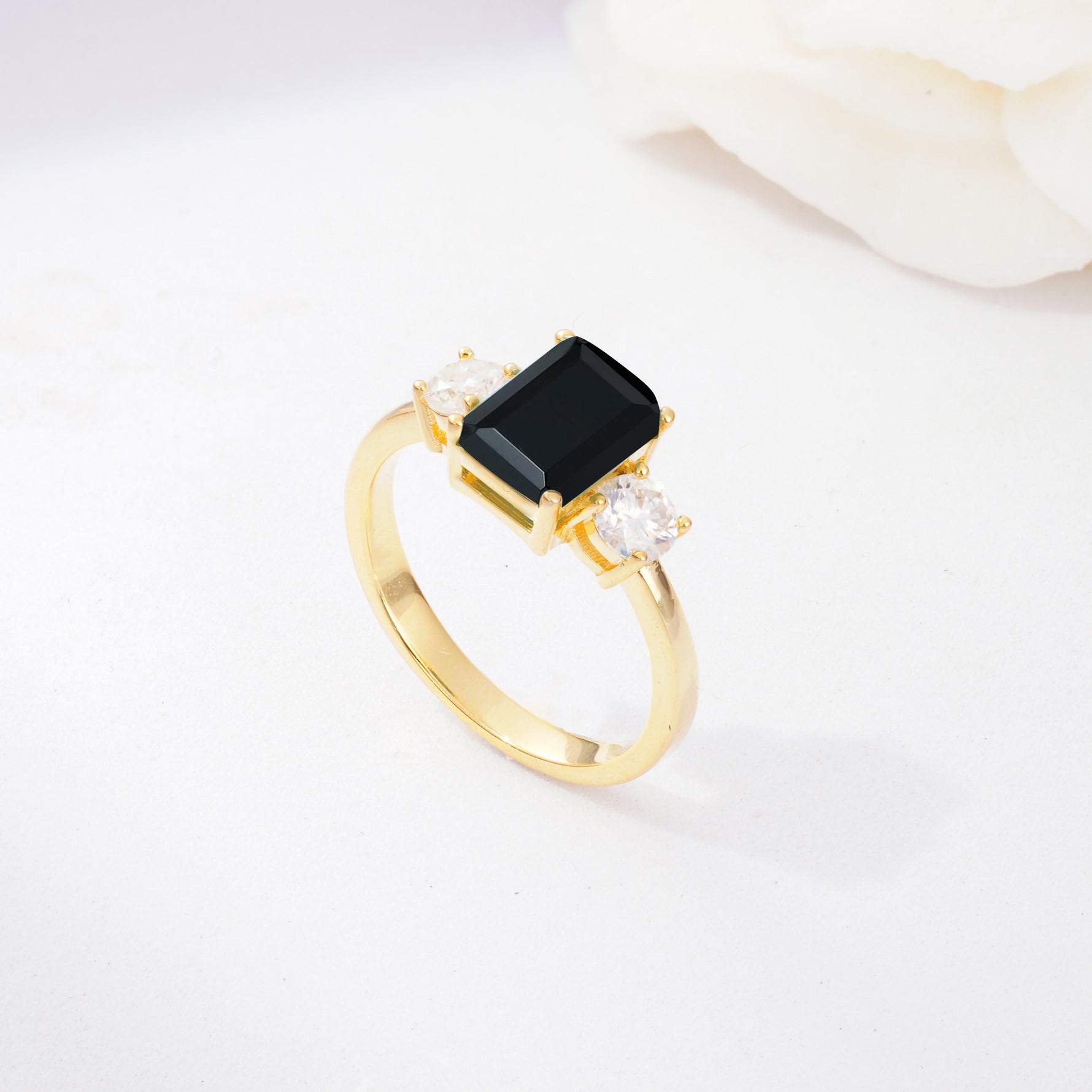 SR09241 Black Onyx Ring - Additional view