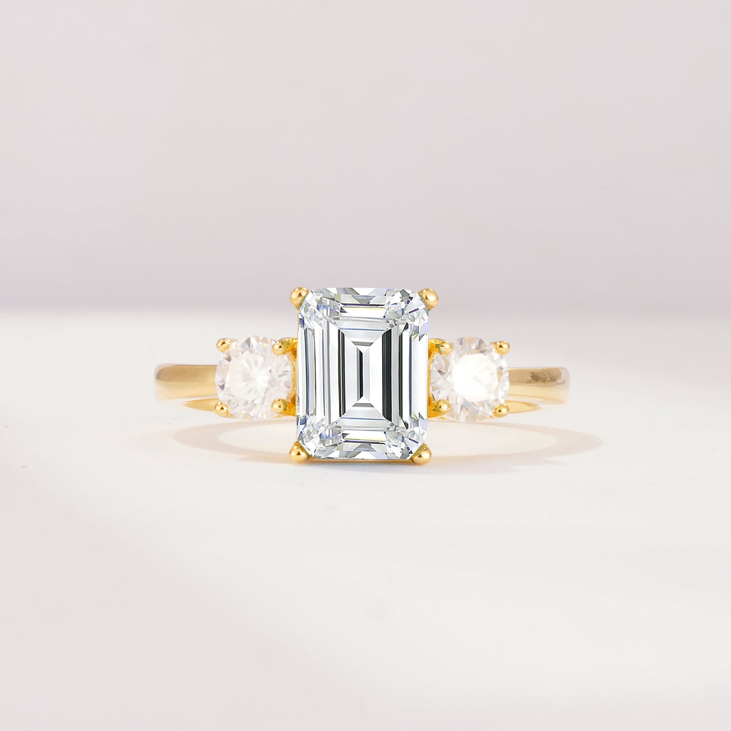 SR09241 Lab Diamond Ring - Yellow-Gold