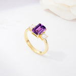 SR09241 Amethyst Ring - Additional view