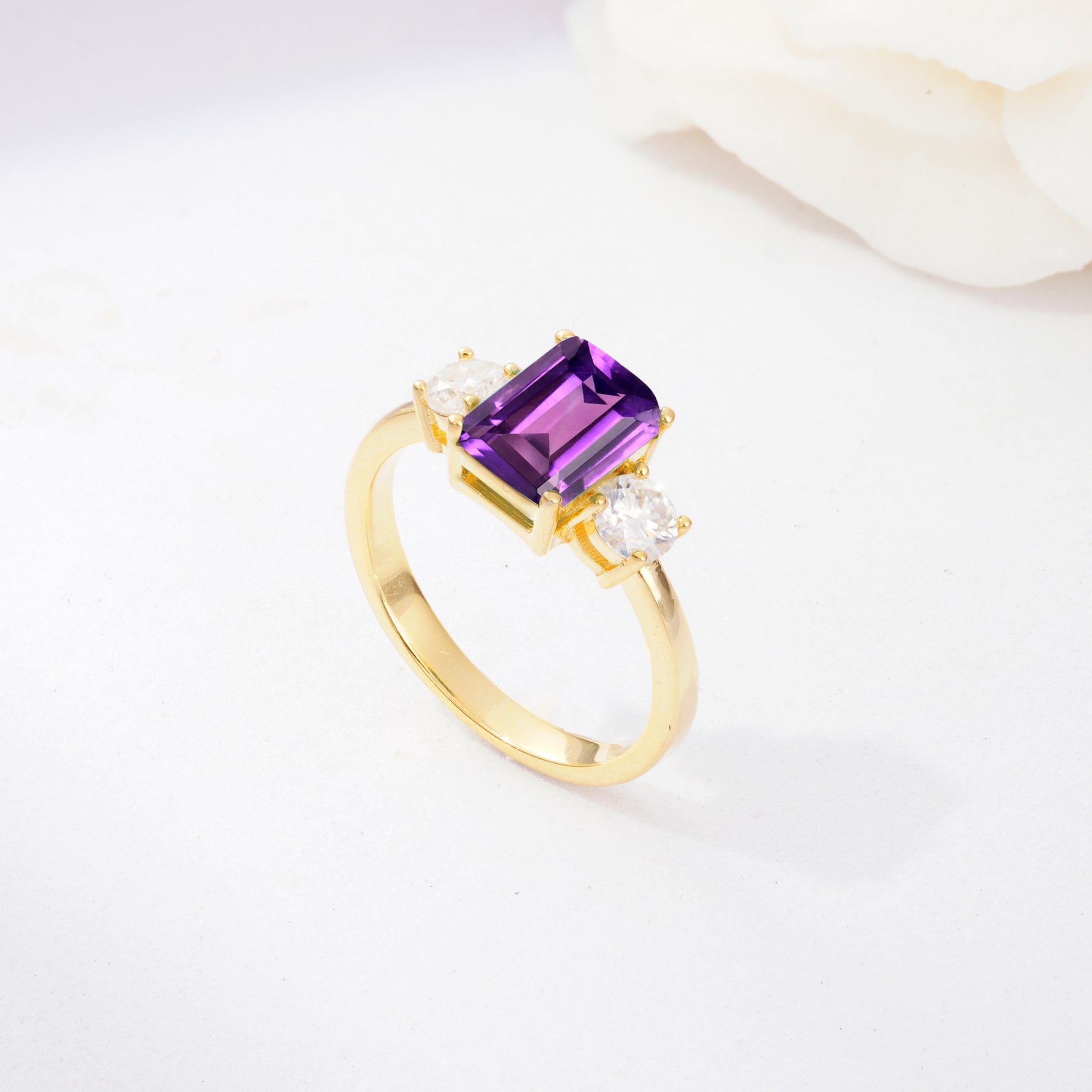 SR09241 Amethyst Ring - Additional view