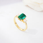 SR09241 Emerald Ring - Additional view