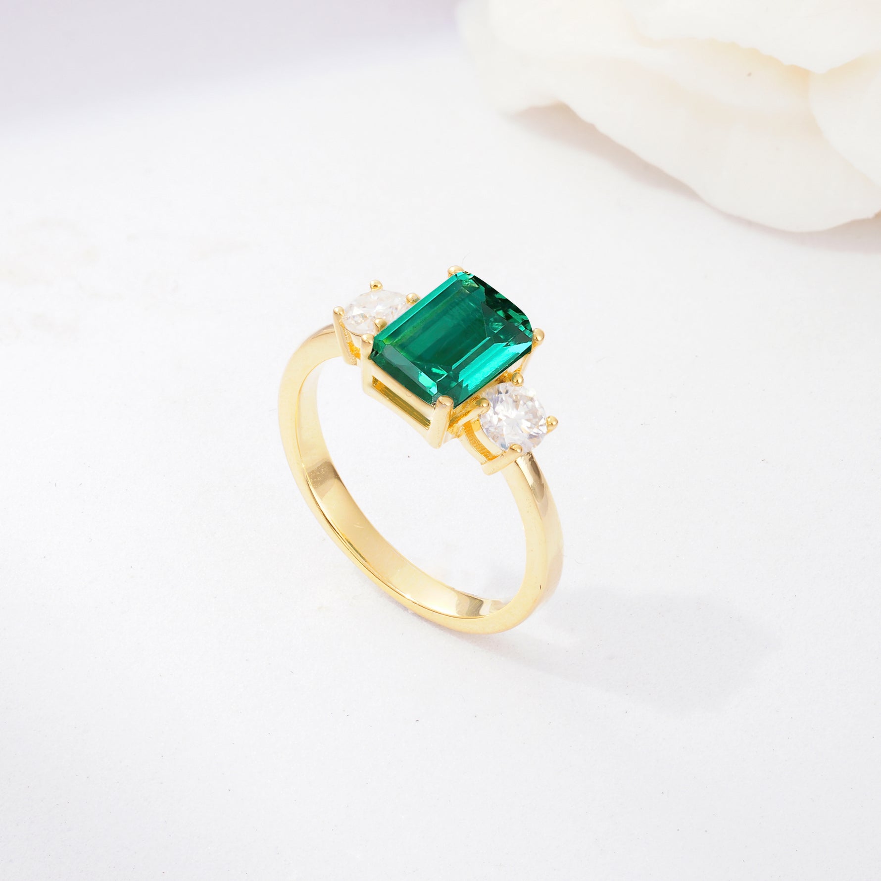 SR09241 Emerald Ring - Additional view