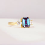SR09241 Alexandrite Ring - White-Gold