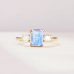 SR09241 Moonstone Ring - Yellow-Gold