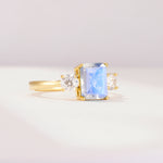 SR09241 Moonstone Ring - White-Gold