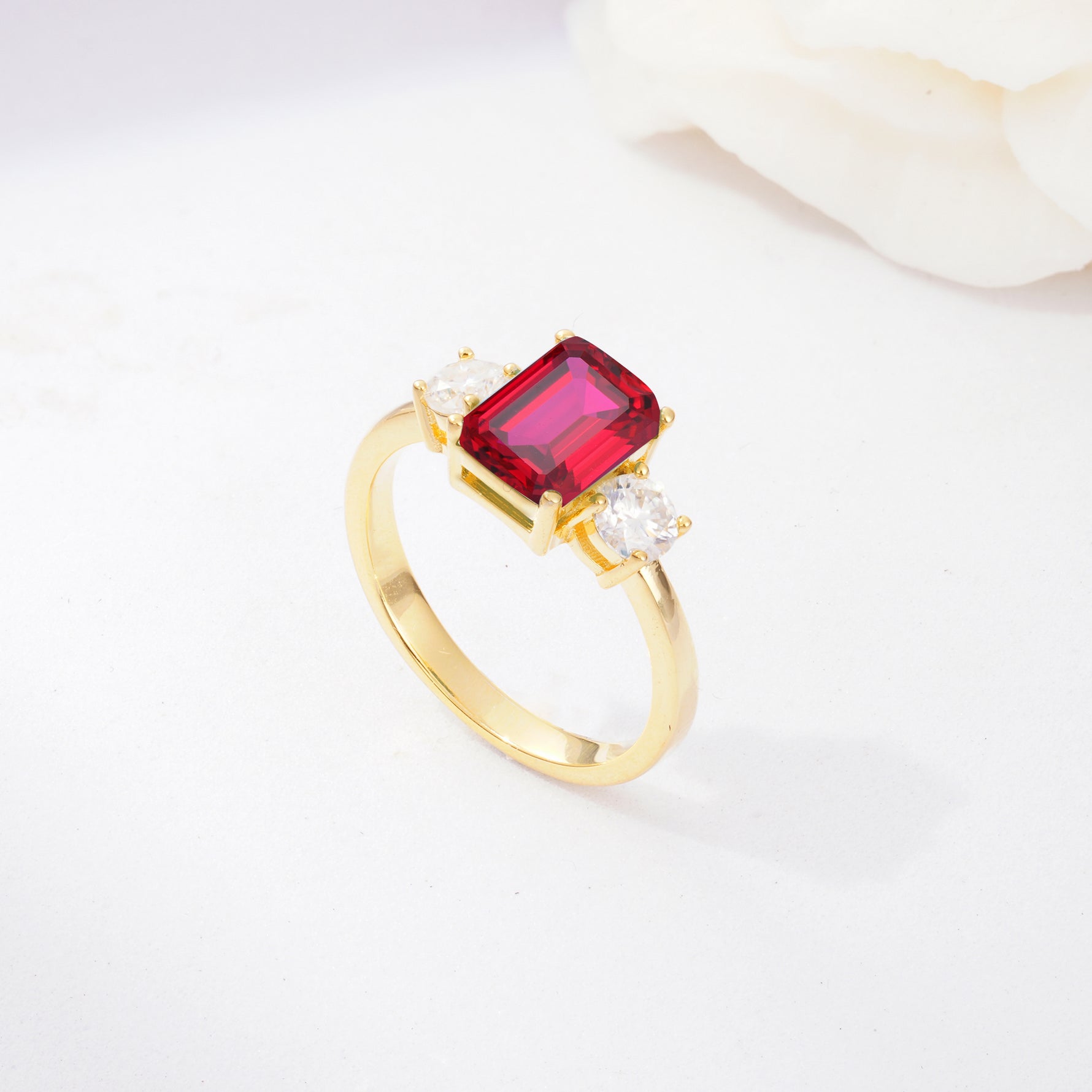 SR09241 Ruby Ring - Additional view