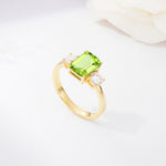 SR09241 Peridot Ring - Additional view