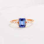 SR09245 Sapphire Ring - Additional view