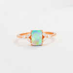 SR09245 Fire Opal Ring - Additional view