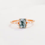 SR09245 Moss Agate Ring - Additional view