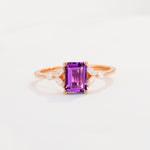 SR09245 Amethyst Ring - Additional view