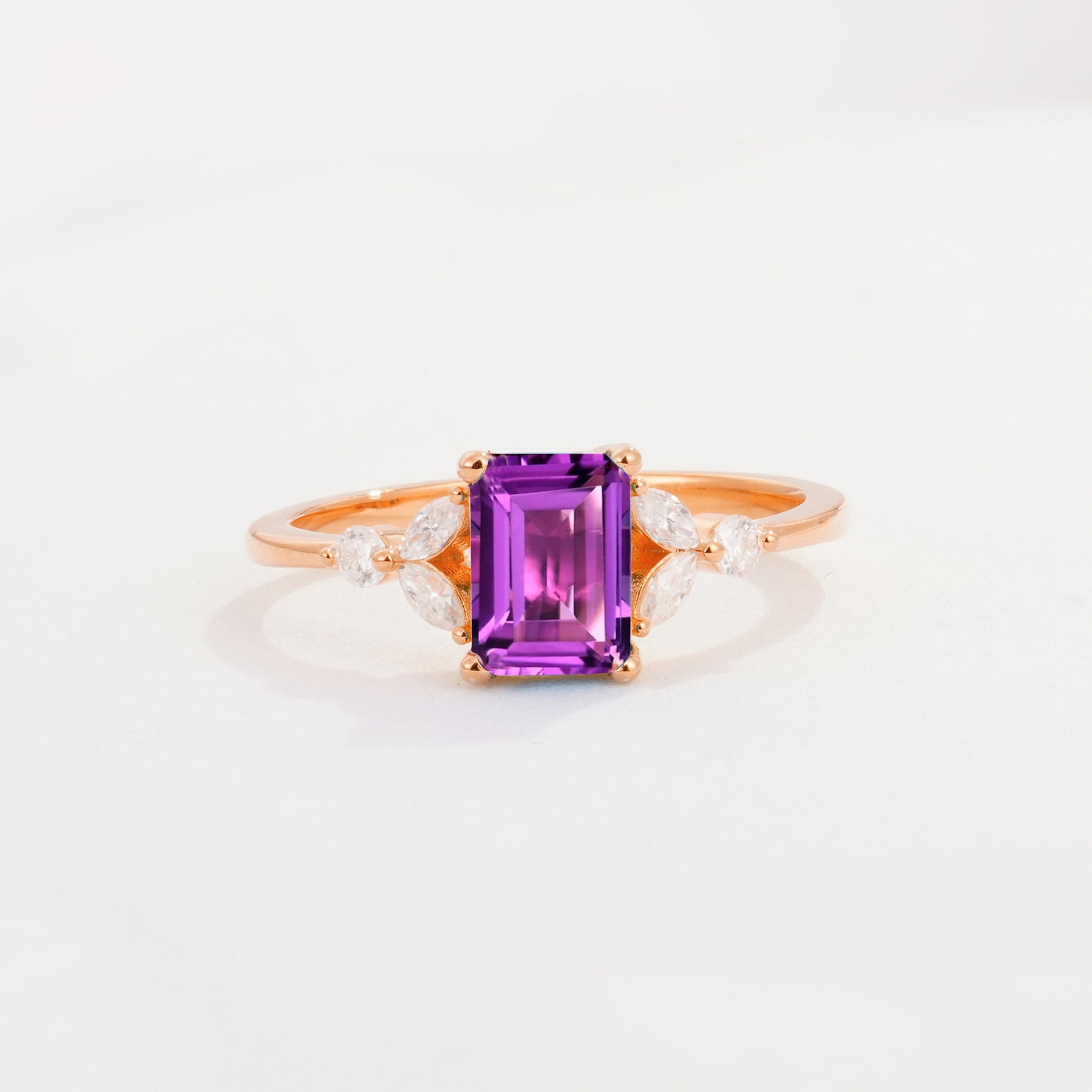 SR09245 Amethyst Ring - Additional view