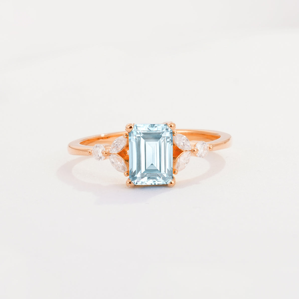 SR09245 Aquamarine Ring - Additional view