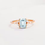 SR09245 Aquamarine Ring - Additional view