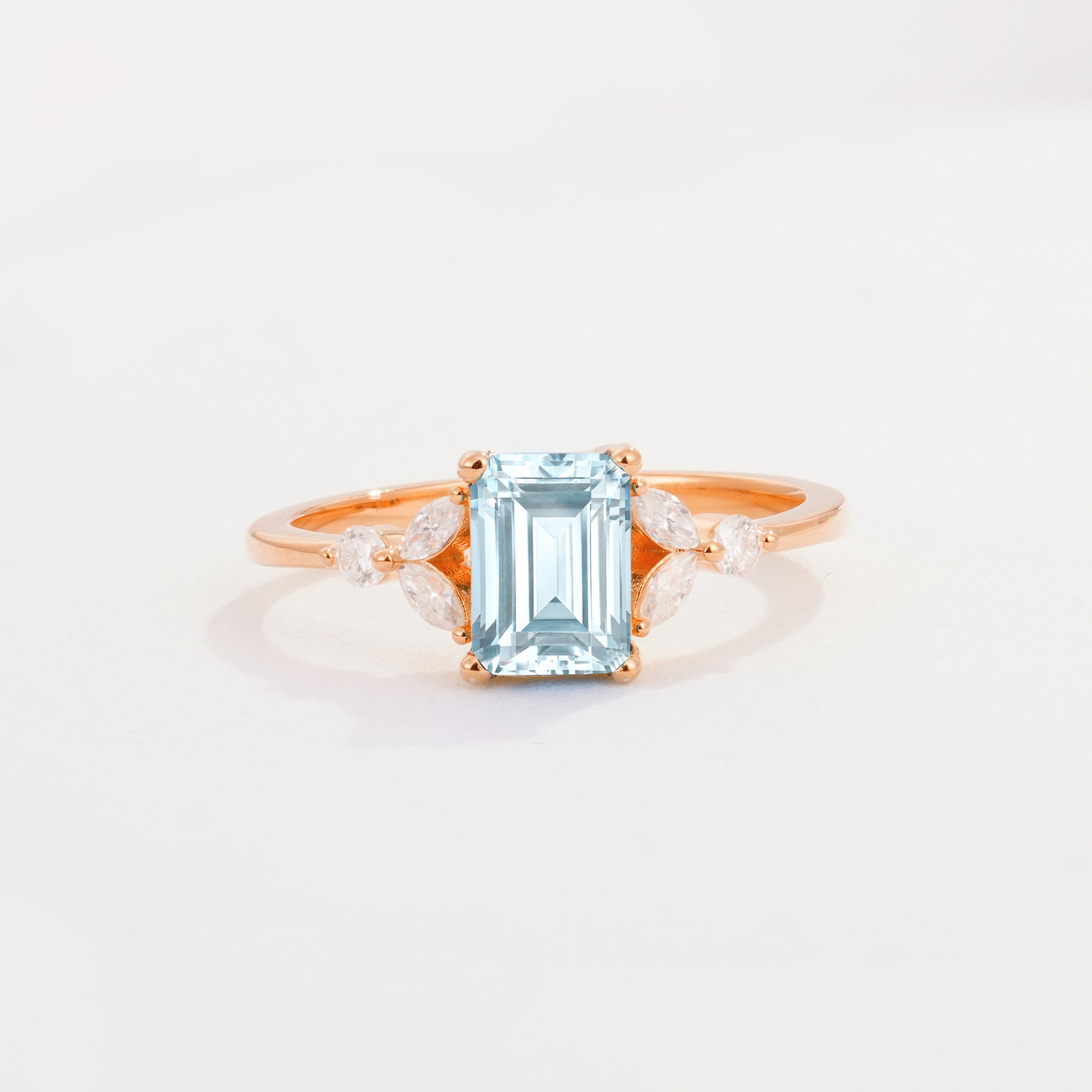 SR09245 Aquamarine Ring - Additional view