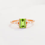 SR09245 Peridot Ring - Additional view