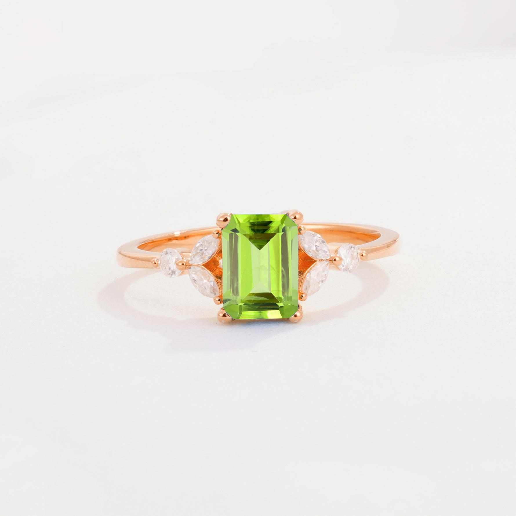 SR09245 Peridot Ring - Additional view