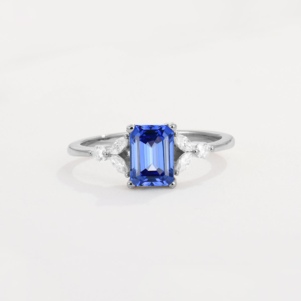 SR09245 Sapphire Ring - Additional view